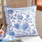 ISAENNE Designer Velvet Throw Pillow Cover,Set of 2,18"x18"-BlueWilow - Image 2