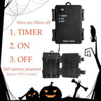 Birchlitland Halloween Branch Lights with Timer Battery Operated 75 LED Orange Fairy Lights, Lighted Black Willow Branches 21IN for Home Decor - Image 4