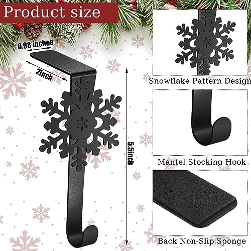 Lounsweer 12 Pcs Snowflake Christmas Stocking Holders - Image 2