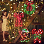 TRWYMZ Christmas Decorations - 16" Christmas Window Silhouette Lights - Image 3