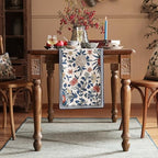 Patdrea Designer Vintage French Linen Table Runner,12"X87"-Ivar A - Image 2