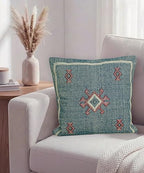 Indian Cotton Cushion Cover Sabra Kilim Pillow Cover Designer Decorative Sofa 18x18 Inche Handwoven Cushion Case for Farmhouse Home Decor Spring Decorative Pillow (Pattern 13) - Image 2