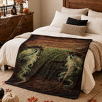 Halloween Blanket 50 x 60 in, Ghostly Declaration Design - Image 4