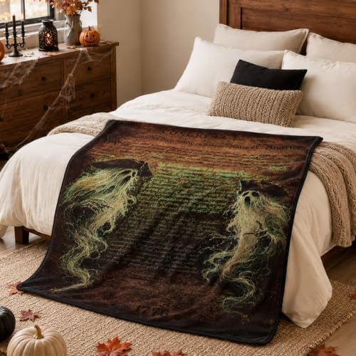 Halloween Blanket 50 x 60 in, Ghostly Declaration Design - Image 4