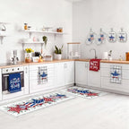 VitalCozy 10 Pcs Patriotic Kitchen Decor and Accessories Set Star Pattern 4th of July Kitchen Towels Pot Holders Oven Mitts Rugs for Independence Day Cooking Mom Housewarming Gifts 250th Anniversary - Image 2