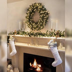 Balsam Hill Vermont White Spruce Christmas Wreath - 26" Majestic East Coast Front Door Wreath with True Needle Foliage & Battery-Operated LED Clear Lights - Image 2