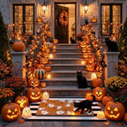 Moucuny 2 Pcs Halloween Welcome Doormat Outdoor Sets, Non Slip - Image 5