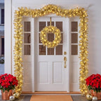 Hotop 2 Pcs 9 ft Gold Artificial Christmas Garland - Image 6