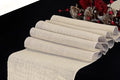MDS® Pack of 15 Natural Burlap Table Runner, 12 x 72 Inch, Jute Rustic Farmhouse Boho Table Decor for Wedding Reception, Dining Table, Bridal Shower, Baby Shower & Party Decorations - Beige by MDS