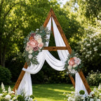Artificial Wedding Arch Flowers Floral Swag Welcome Sign Ceremony Decor - Image 3