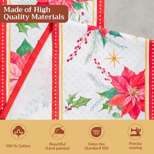 Maison d' Hermine Table Runner 100% Cotton 14.50" x 108" (Single Layer) - Image 3