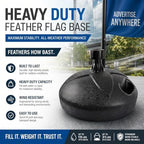 Flag Base Stand Indoor Outdoor, Feather Swooper Flag Base Stand, Flag Poles Floor Holder Stand - Image 4