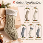Personalized Christmas Stockings,Custom Embroidered Name Knit Stockings - Image 4