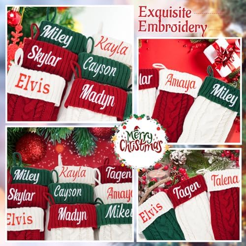 Personalized Christmas Stockings,Custom Stocking with Embroidered Name - Image 4