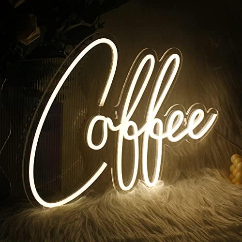 Coffee Neon Sign LED Night Coffee Bar Wall Light Decoration for Cafe Shop by ineonlife