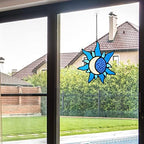 Sun and Moon Stained Glass Window hangings,Suncatcher for Winodw - Image 4
