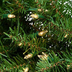 36" Pre-Lit Eastern Pine Artificial Christmas Wreath - Clear Lights - Image 5