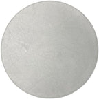 Morgan Faux Leather Round Set of 12 Placemats, 15", Silver, Heat Resistant, Stain Resistant, Non-Slip, Reversible, Durable Table Mats for Kitchen, Dining Table, Indoor Washable Use - Image 4