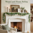 2PCS 6FT Greenery Garland with Eucalyptus Leaf Garland - Image 4