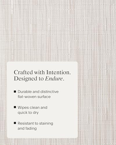 Chilewich Bamboo Placemats Set of 4, Round Woven Placemats - Image 3