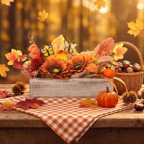 Zeyune 2 Pcs Fall Table Centerpieces, Fall Decor for Dining Table - Image 6