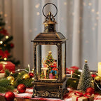 Christmas Nutcracker Snow Globe Lantern - Vintage LED Swirling Glitter Water Lamp with Clara & Soldier, Plays The Nutcracker Suite Music, 6-Hour Auto Timer - Holiday Tabletop Decor & Gift - Image 5