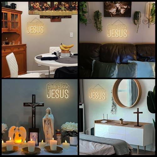 Horseneon Love Like JESUS Neon Sign Scripture Neon Light for Churches - Image 4