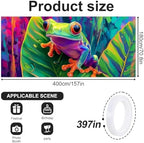 6x13 FT Colorful Red-Eyed Tree Frog Garage Door Banner - Tropical Jungle Art Backdrop, Large Indoor Outdoor Garage Door Cover, Nature Theme Decoration for Home,Yard, Kids Room - Image 2