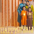 Aurelema 11 Pcs Happy Diwali Decorations, LED Letter Lights Sign - Image 4