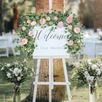 Artificial Eucalyptus Flower Garlands, Light Pink, 4PCS - Image 6