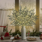 8 Pcs Lighted Norfolk Pine Branches for Vase 35"Artificial Pine Branches - Image 3