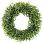 22inch Artificial Boxwood Wreath, 22" Spring Summer Wreath Faux Greenery Leaves Wreath for Front Door Wall Window Porch Farmhouse Patio Garden Indoor Outdoor Decor Wedding Party Decoration by SEVENLOVE
