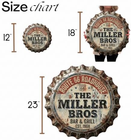 Custom Vintage Bottle Cap Sign | Personalized Faux Metal Wall Decor for Home Bar & Man Cave | UV Printed Lightweight MDF Tavern Plaque | Retro Garage & Pub Gift - Image 6