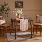 ISAENNE Designer Vintage Linen Extra Long Table Runner,118"x12"-Chamonix A - Image 7