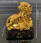 Betterdecor Gold Color Feng Shui 12 Chinese Zodiac Animal Statue Figurine Home Office Decoration and Gift for New Year Holidays and Birthday (Zodiac Tiger) - Image 4