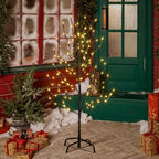 LIGHTSHARE 3FT 112LED Star Light Tree, for Home Festival Party Christmas, Indoor and Outdoor Use, Warm White - Image 2