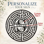 Custom Family Name Metal Wall Decor With Monogram Initial - Image 7