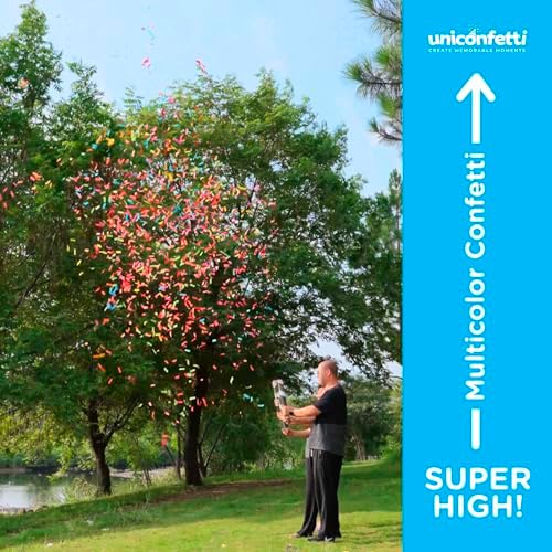 JAPJA Biodegradable Confetti Streamer Cannons, Multicolor, 16in, 12-Pack - Image 5