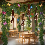 72PCS Jungle Theme Decorations Kit, 20ft with Hanging Monkeys - Image 6