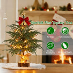 Grooy 2 Pack 2FT Artificial Norfolk Pine Tree with Pot - Image 3