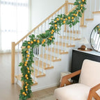 Mizii Artificial Lemon Garland 6FT Fake Fruit Lemons Garland Hanging Vines with Green Leaves Greenery Decorations for Kitchen Table Centerpieces Room Wall Party Wedding Birthday Decor (Lemon) - Image 5