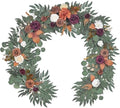 6Ft Burnt Orange Fall Artificial Flower Garland by Finphoon