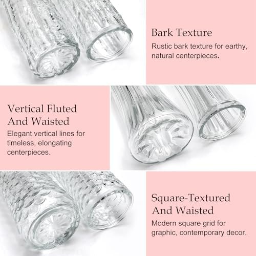 24 Pack Mini Glass Bud Vases, Small Clear Flower Vases Bulk - Image 4