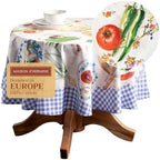 Maison d' Hermine Table Cloth Round Table Reusable 100% Cotton 69" Diameter by MaisondHermine