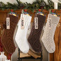 4 Pack 18 In Christmas Knit Hanging Stocking Xmas Home Decoration by Unknown