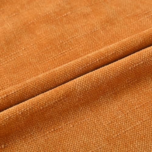 Set of 4 Soft Textured Decorative Throw Pillow Covers 16x16 Inch Cozy Farmhouse Cushion Cover Square Accent Pillow Cases for Bed Couch Sofa Living Room, Orange - Image 6