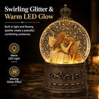 Dog Memorial Gifts for Loss of Dog Sympathy Gift，Snow Globe with Auto Swirling Glitter & 6H Timer, Battery or USB Powered, Dog Passing Away Gifts for Home Decor - Image 3