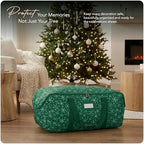 Covermates Christmas Tree Storage Bag, Green Snowflake - Image 2