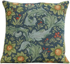 William Morris Arabesques Orange Tree Blue Tapestry Pillow Cover 19 x 19 in by CCharlotteHomeFurnishings