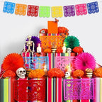 Newwiee 82 Pcs Day of the Dead Altar Decor Set, Marigold, Orange - Image 5
